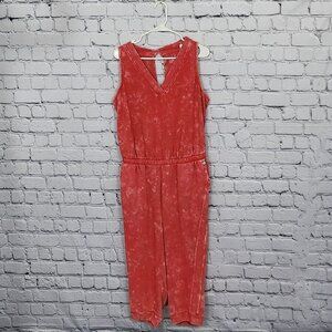 2/$30 Lane Bryant Livi V-Neck Cropped Tie Dye Jumpsuit Size 26/28